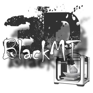 3DBlackMT Logo